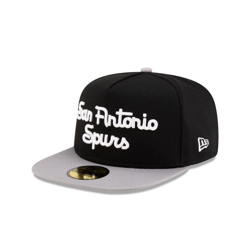 San Antonio Spurs Dashmark Mesh 59FIFTY A-Frame Fitted Hat 7