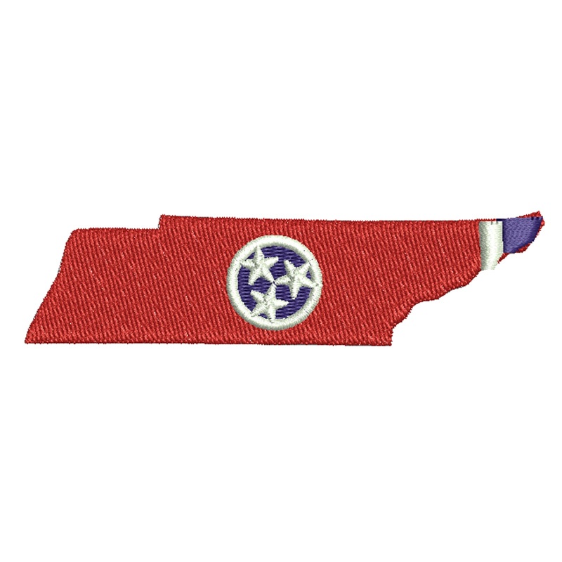 Tennessee State Flag Map Design Default Title One Size