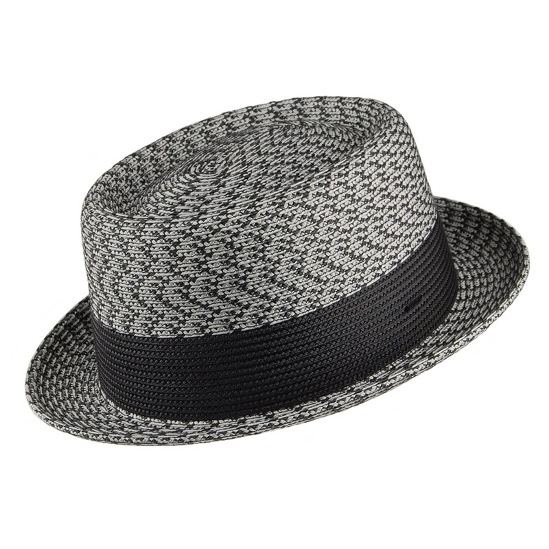 Bailey Hats Telemannes Pork Pie Hat – Charcoal-Multi S