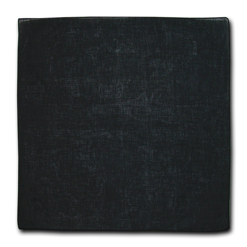 Bandanas, 100% Cotton, Black Solid Color, Plain, Blank Bandannas, Bandana, Bandanna, Size: 22″ x 22″ Black