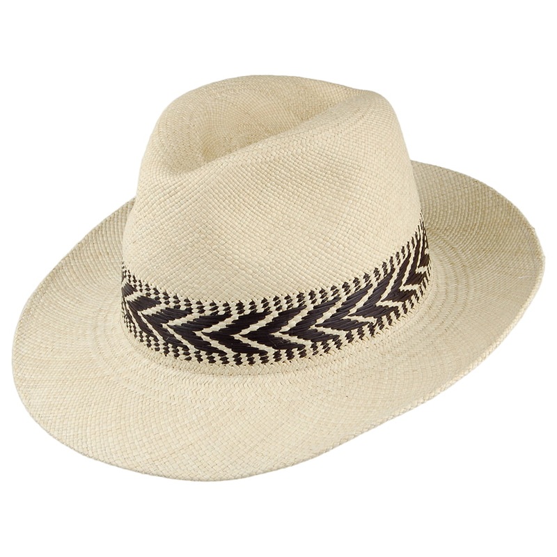 Christys Hats Capri Panama Fedora Hat – Natural S