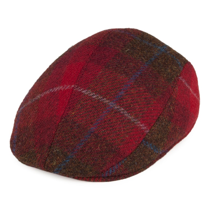 Crambes Hats HARRIS TWEED Ascot Hat – Bordeaux S