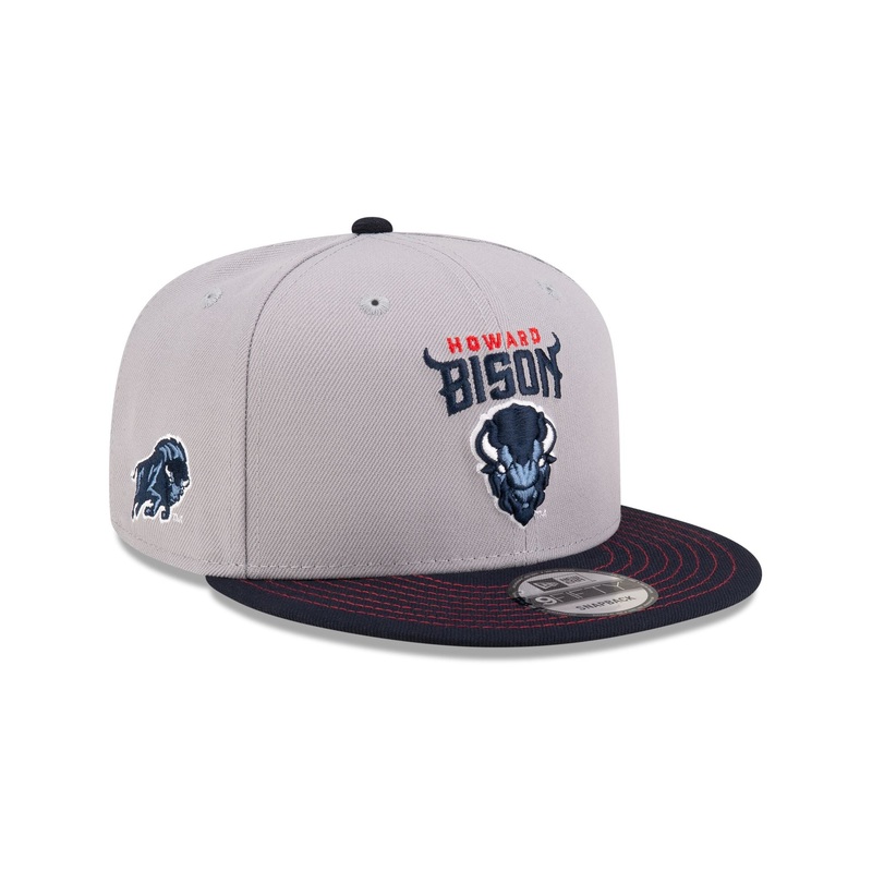 Howard Bison Gray 9FIFTY Snapback Hat One Size