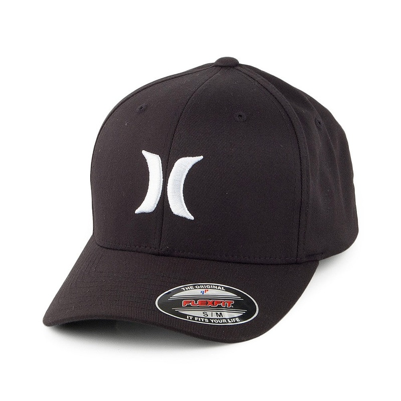 Hurley Hats One & Only Flexfit Baseball Cap – Black Small/Medium