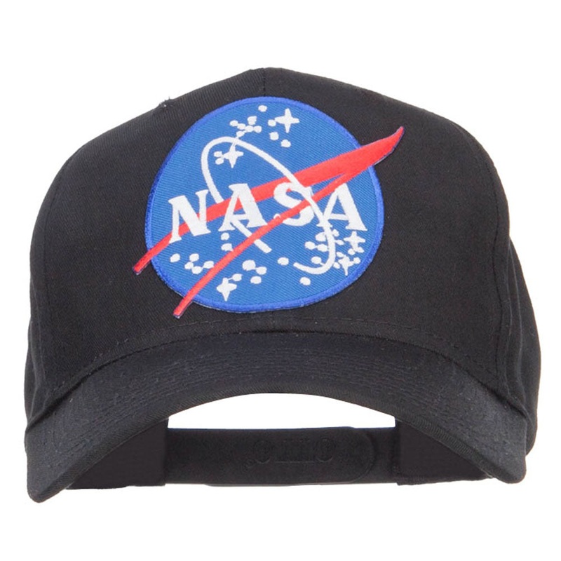 Lunar Landing NASA Patched Cap Black One Size