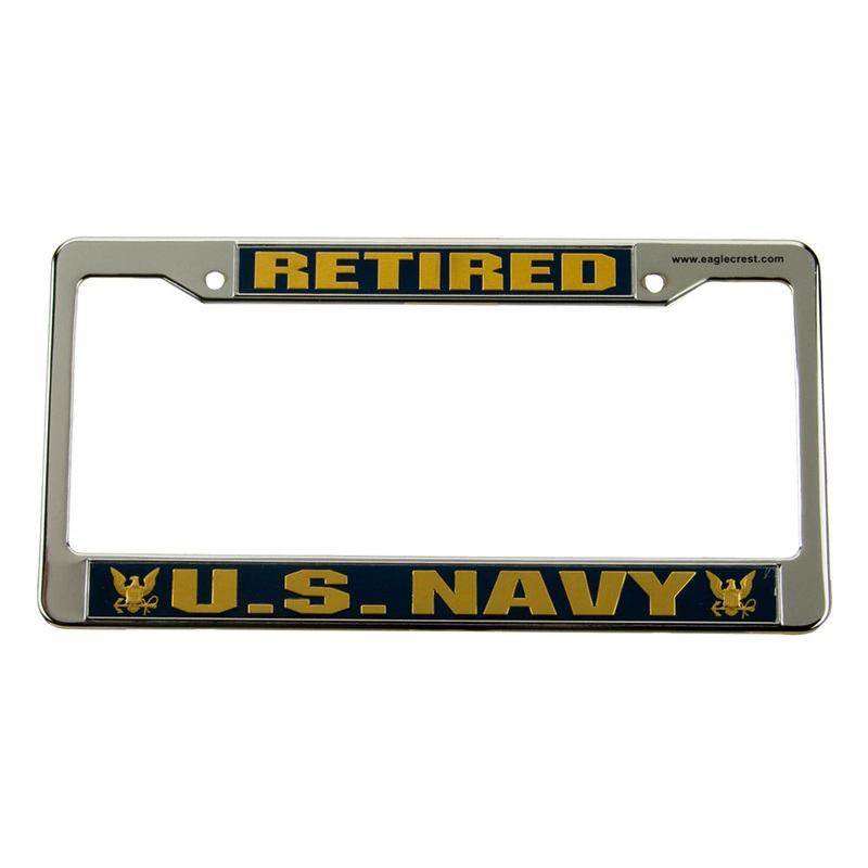 Navy 3D License Frame Air Crew One Size