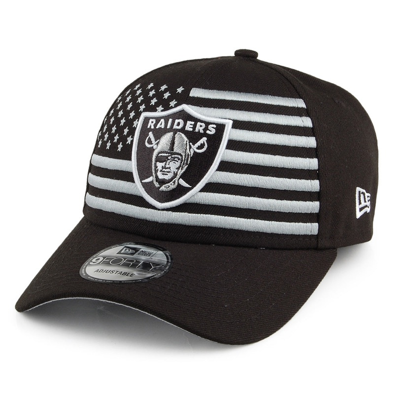 New Era 9FORTY Las Vegas Raiders Baseball Cap – NFL Draft – Black-Grey Adjustable