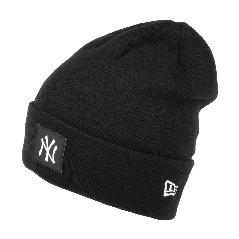 New Era New York Yankees Beanie Hat – MLB Team Cuff – Black 1-Size