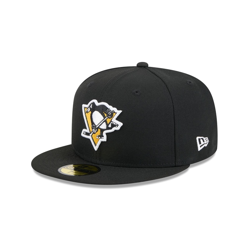 Pittsburgh Penguins Rear Wordmark 59FIFTY Fitted Hat 7