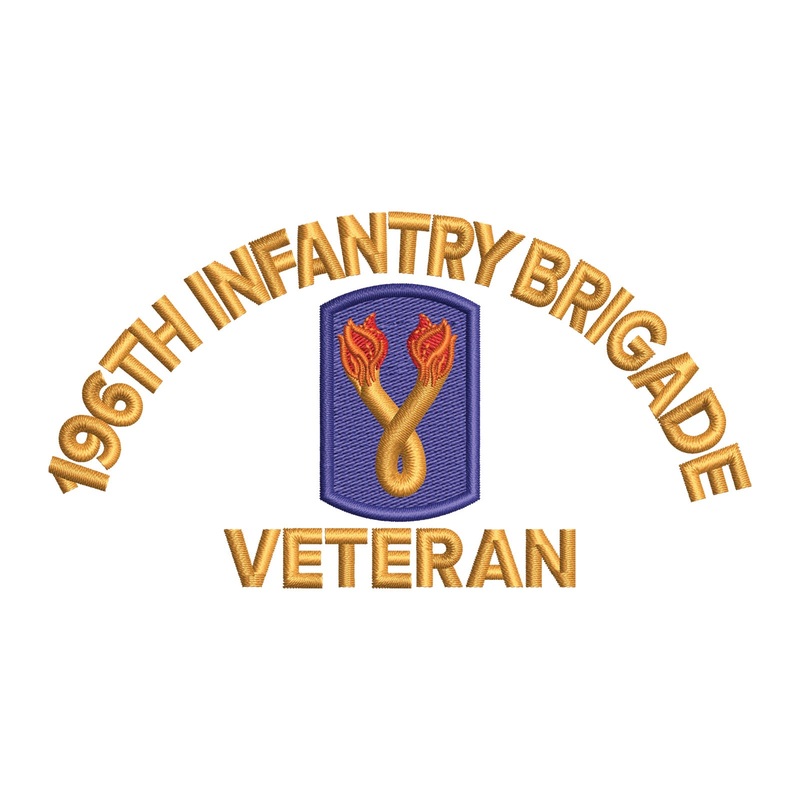 U.S. Army 196th Infantry Brigade Logo U.S. Army 196th Infantry Brigade Logo One Size