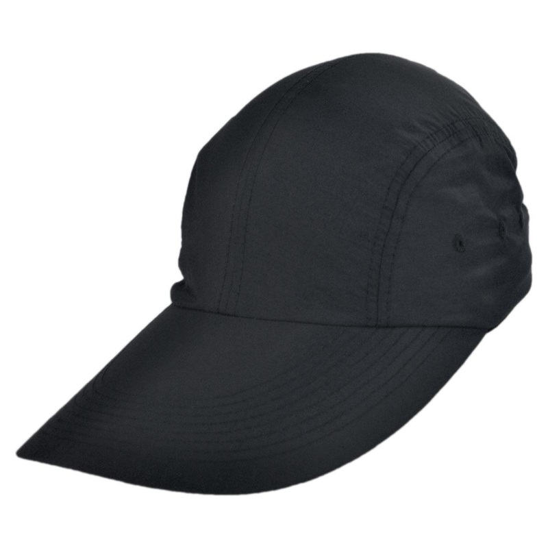 Wholesale Torrey UPF 50+ Long Bill Adjustable Baseball Cap B2B Pre-Pack BLACK (12) ADJUSTABLE