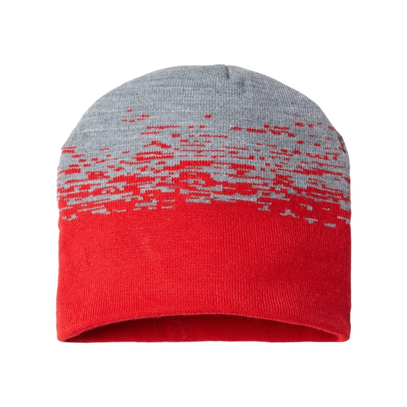 Cap America RKS9 USA-Made Static Beanie Knit Cap Black/Dark Heather Grey