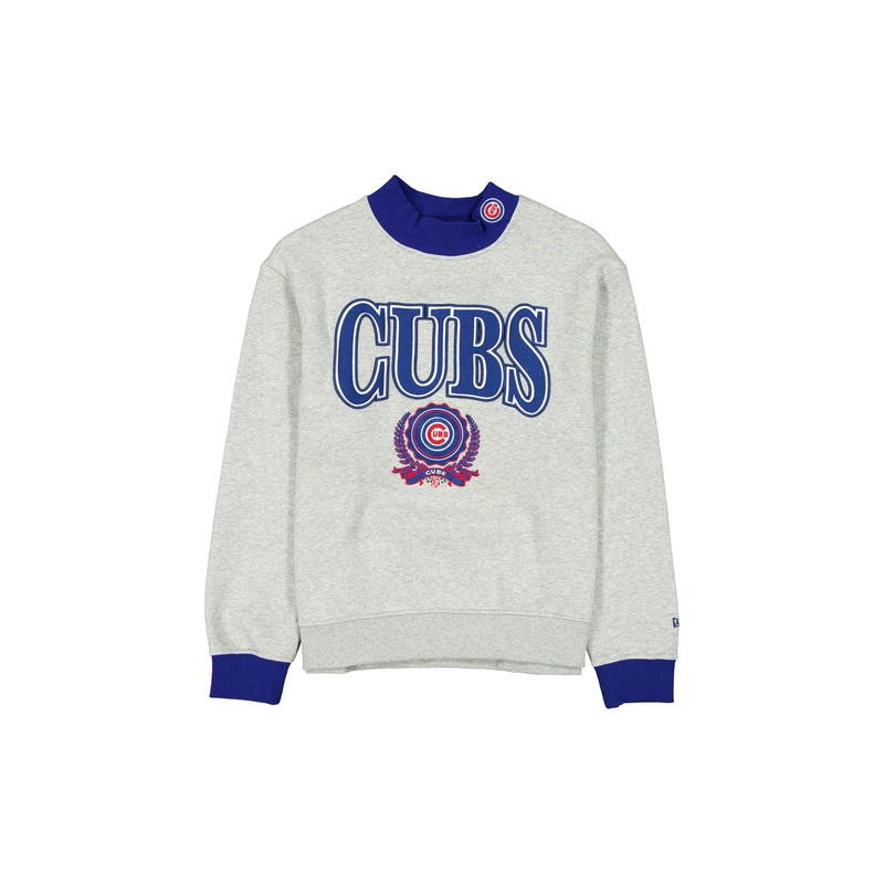 Chicago Cubs Throwback Prep Women’s Mockneck Sweatshirt XS