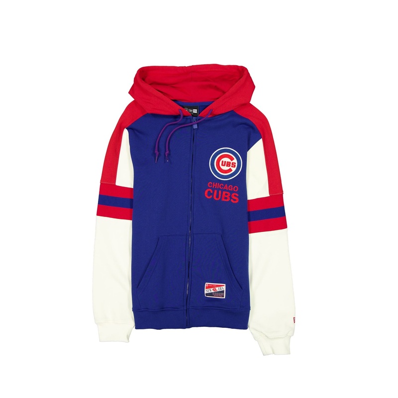 Chicago Cubs Throwback Zipper Hoodie S