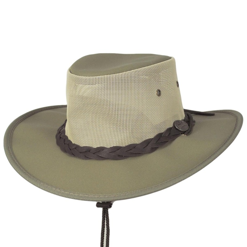 Cotton Canvas Mesh Drover Hat BEIGE S
