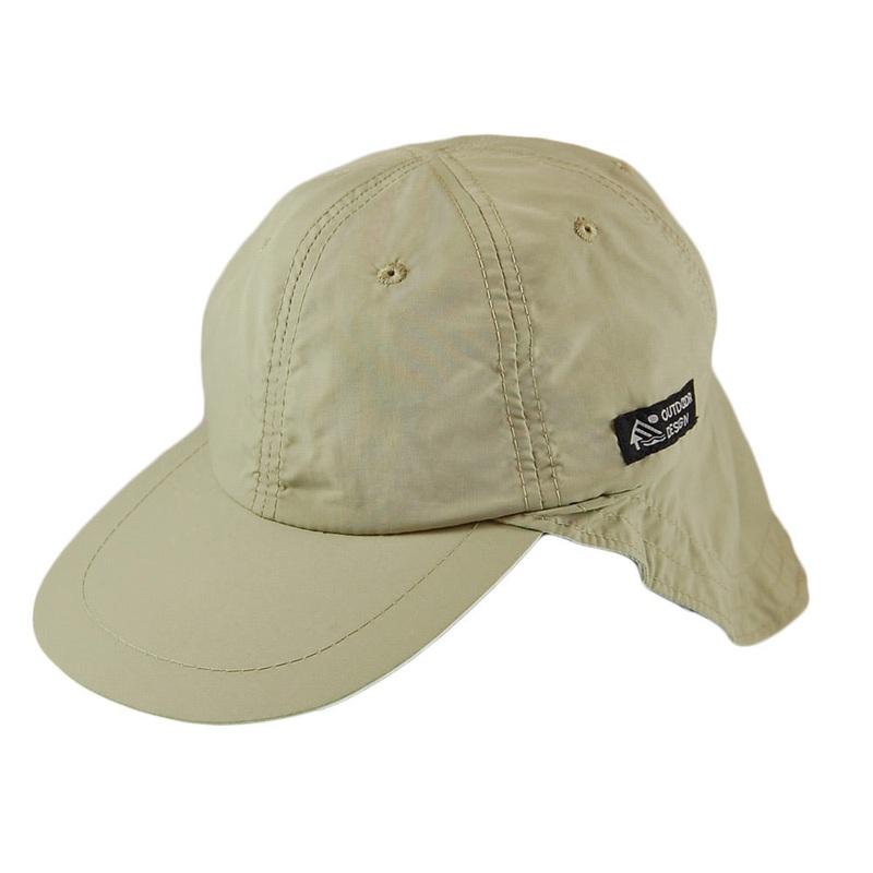 Dorfman Pacific Hats Supplex Flap Cap – Khaki 1-Size