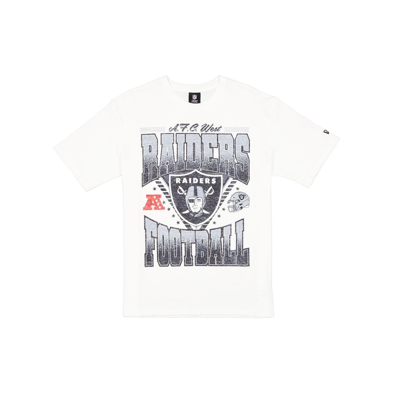 Las Vegas Raiders Sport Classics Washed Optic White T-Shirt S