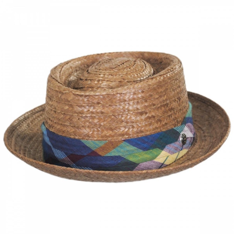 Madrigal Coconut Straw Pork Pie Hat BROWN S