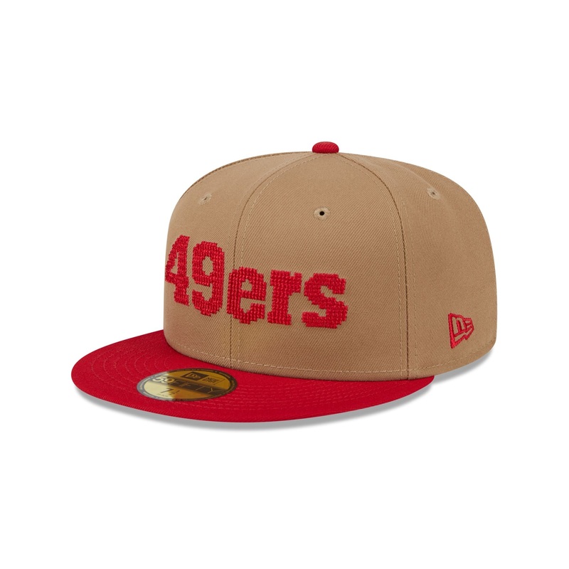 San Francisco 49ers Classic 8-Bit Wordmark 59FIFTY Fitted Hat 7