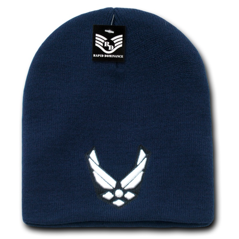 United States Air Force Beanie, Air Force Knit Cap, USAF Beanie, Wings – Rapid Dominance S90 Navy