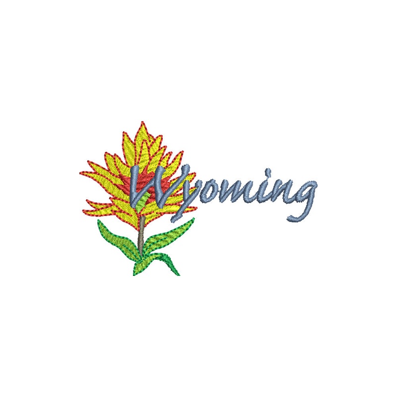 USA State Flower Wyoming Indian Paintbrush Default Title One Size