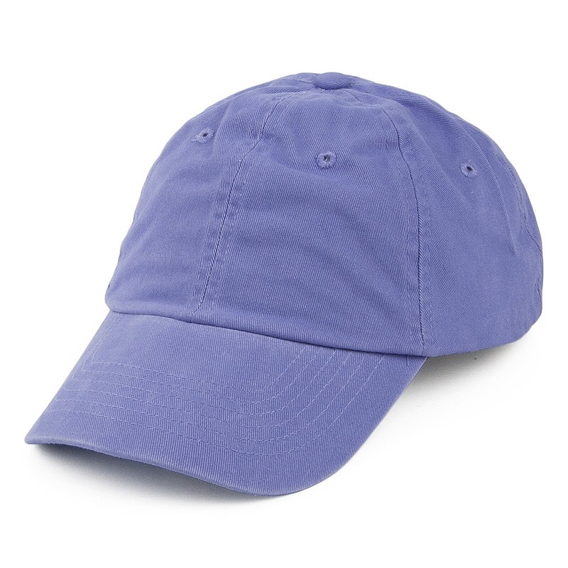 Washed Cotton Baseball Cap – Violet Adjustable