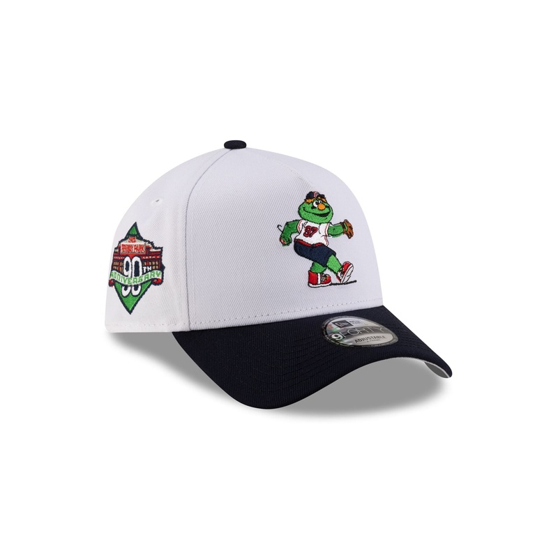 Boston Red Sox Mascot White 9FORTY A-Frame Snapback Hat One Size