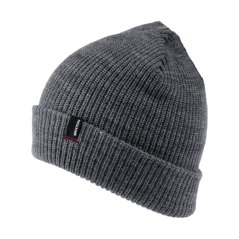 Brixton Hats Heist Cuffed Beanie Hat – Dark Grey 1-Size