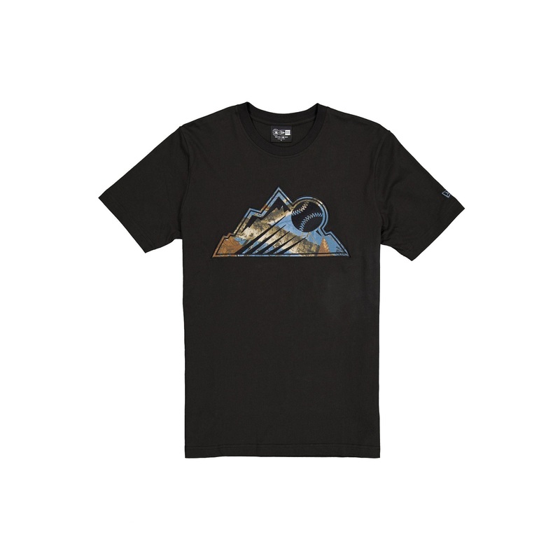 Colorado Rockies Black Realtree T-Shirt S