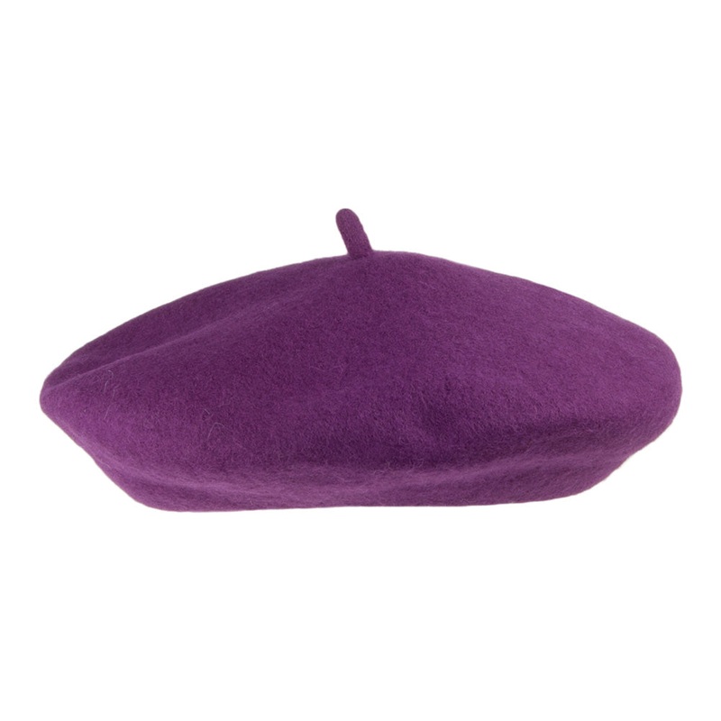 Jaxon & James Wool Beret – Purple 1-Size