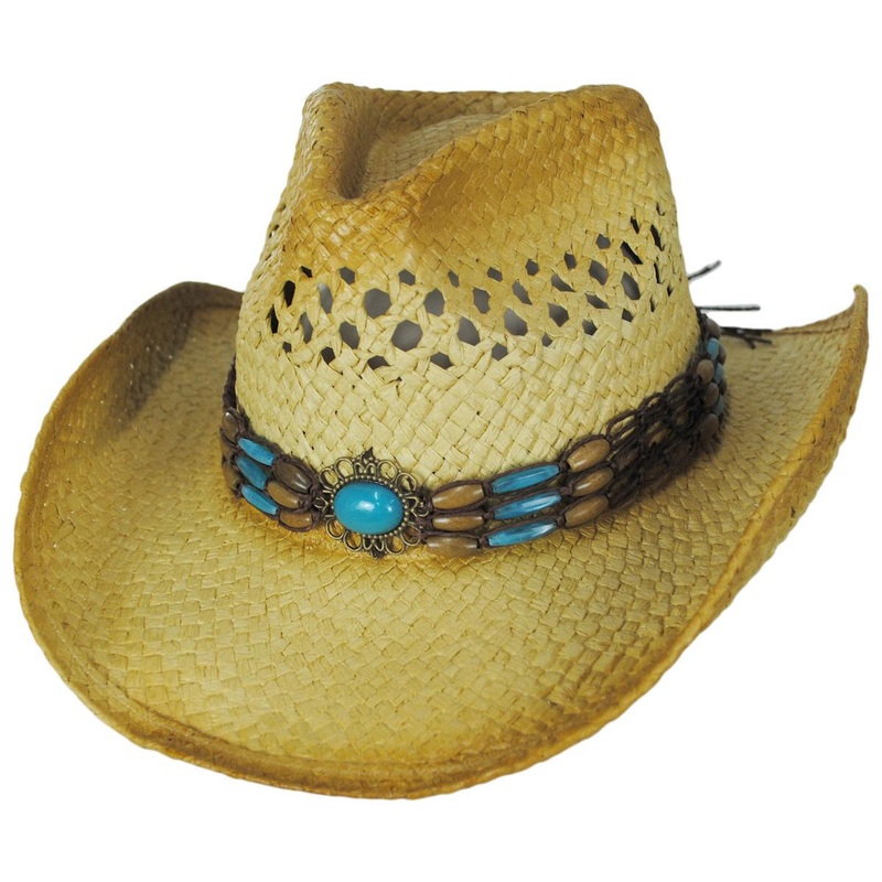 Lagoon Toyo Straw Cowboy Hat NATURAL ONE SIZE FITS MOST