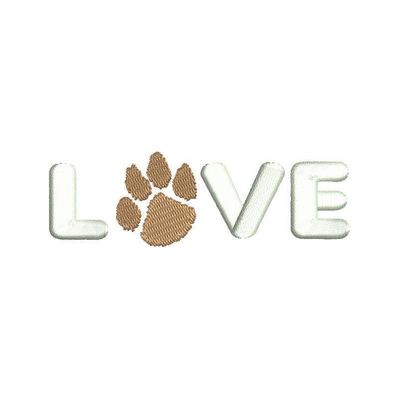 Love with Paw Symbol Default Title One Size