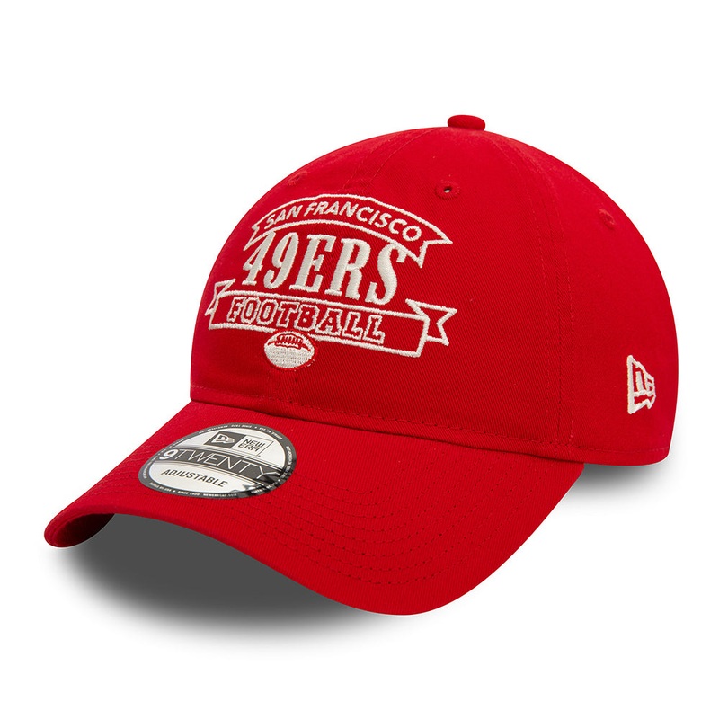 New Era 9TWENTY San Francisco 49ers Baseball Cap – NFL Retro – Red Adjustable