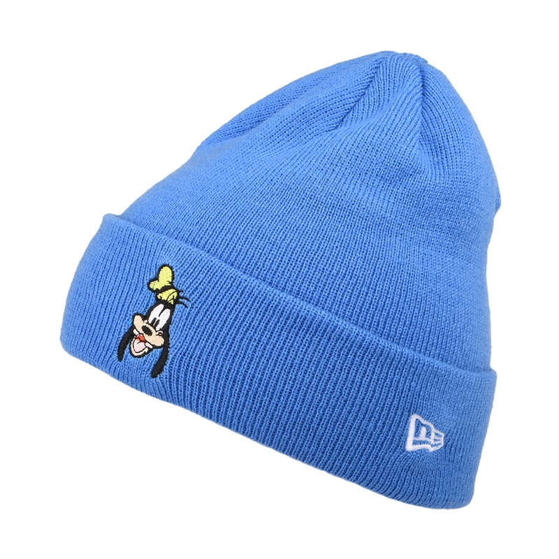 New Era Kids Goofy Cuff Knit Beanie Hat – Disney Character – Blue CHILD ADJ.