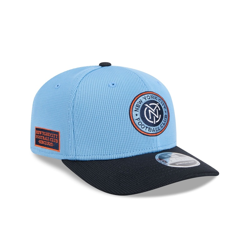 New York City FC 2025 Jersey Hook 9SEVENTY Stretch-Snap Hat One Size