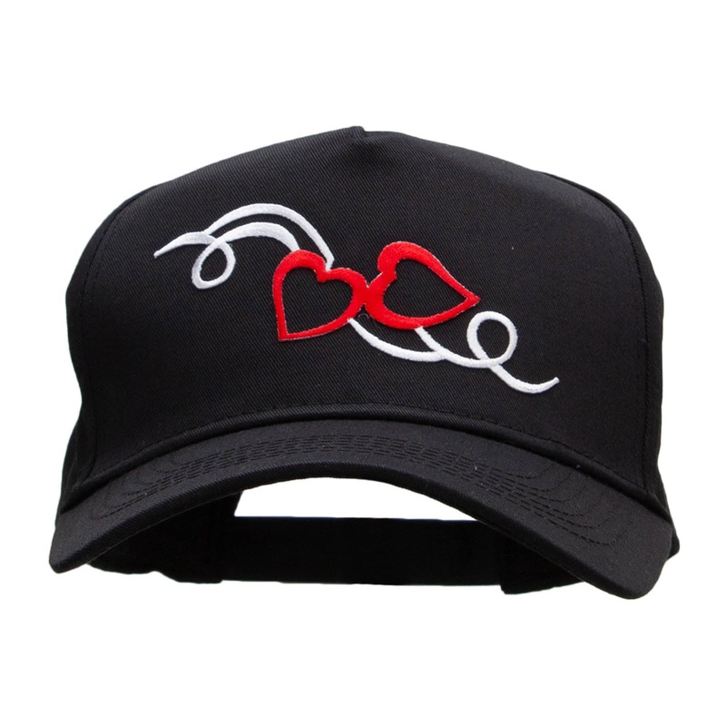 Patched Solid Cotton Twill 5 Panel Prostyle Snap Cap Black One Size