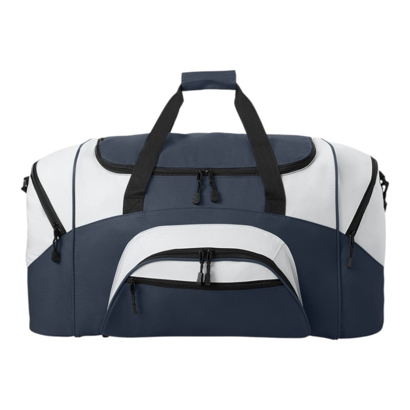 Port Authority BG99 Standard Colorblock Sport Duffel Black/ Dark Charcoal