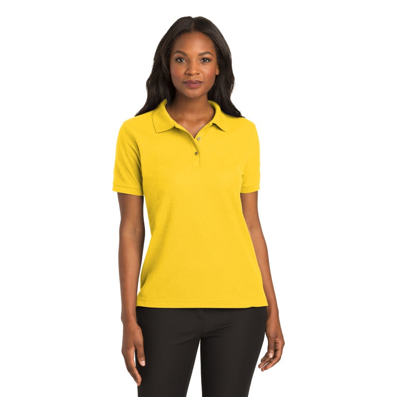 Port Authority L500 Ladies Silk Touch Polo – Sunflower Yellow Sunflower Yellow XS