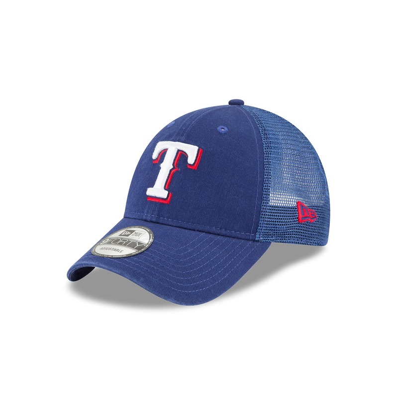 Texas Rangers 9FORTY Trucker Hat One Size