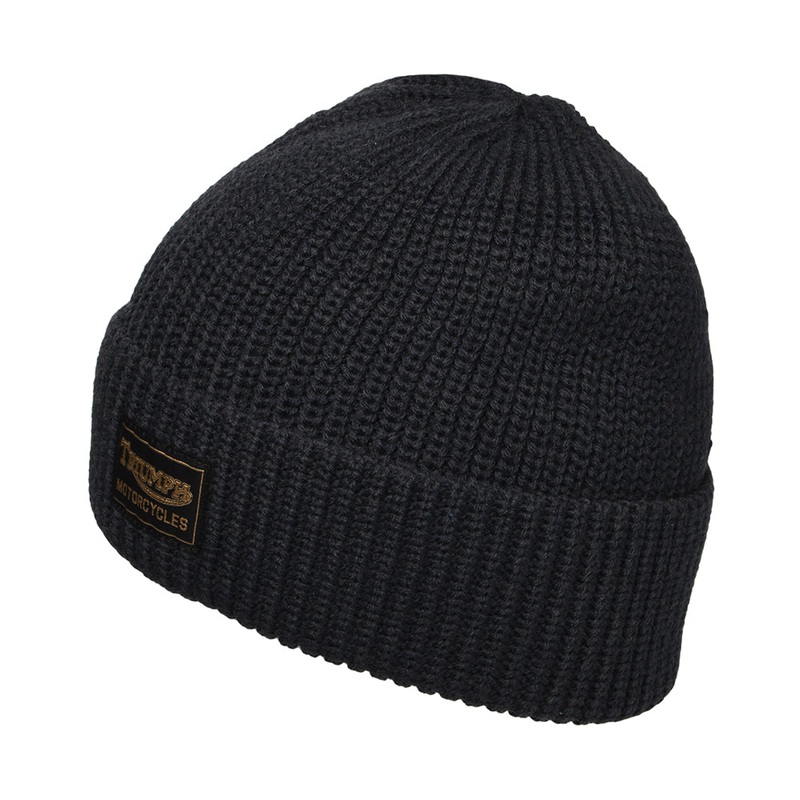 Triumph Motorcycles Watch Cap Cuffed Beanie Hat – Dark Navy 1-Size