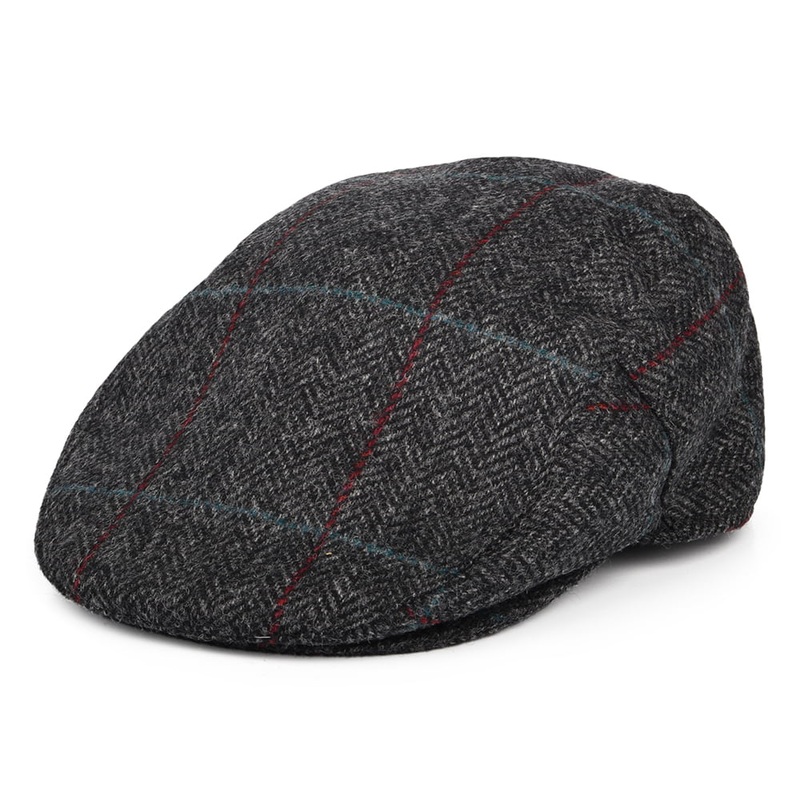 Barbour Hats Cairn Waterproof Wool Flat Cap – Charcoal 6 7/8