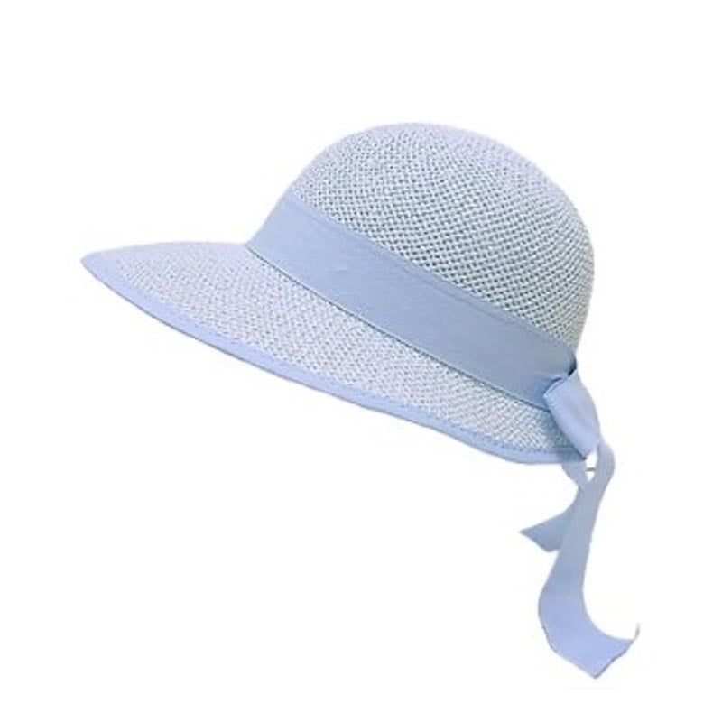 Blue Summer Bonnet Hat for Small Head Sizes Blue XS (54 cm)