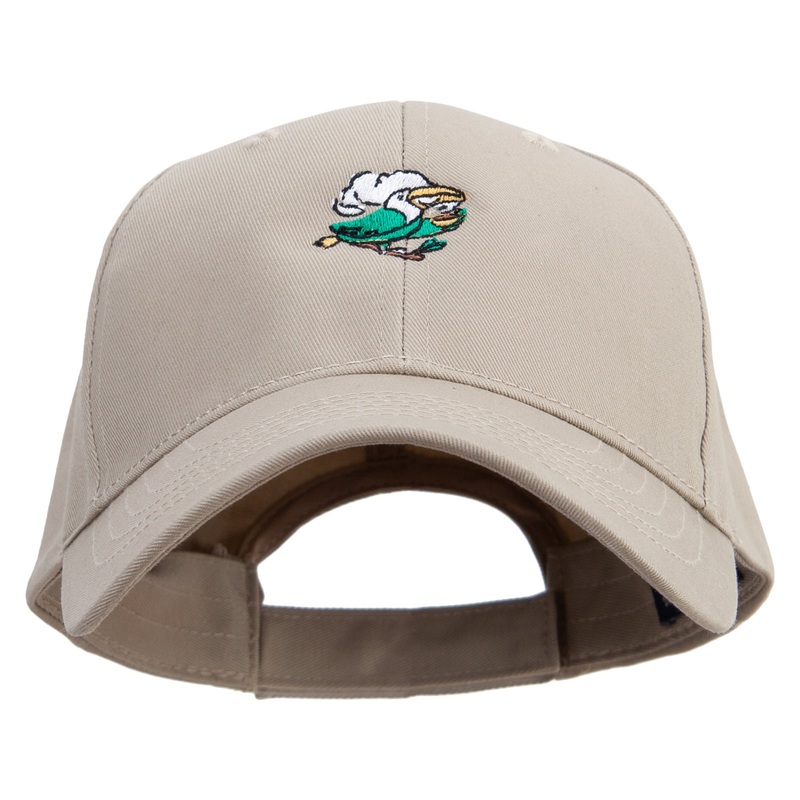 Brazil Bird Embroidered Low Profile Organic Cotton Cap Khaki One Size