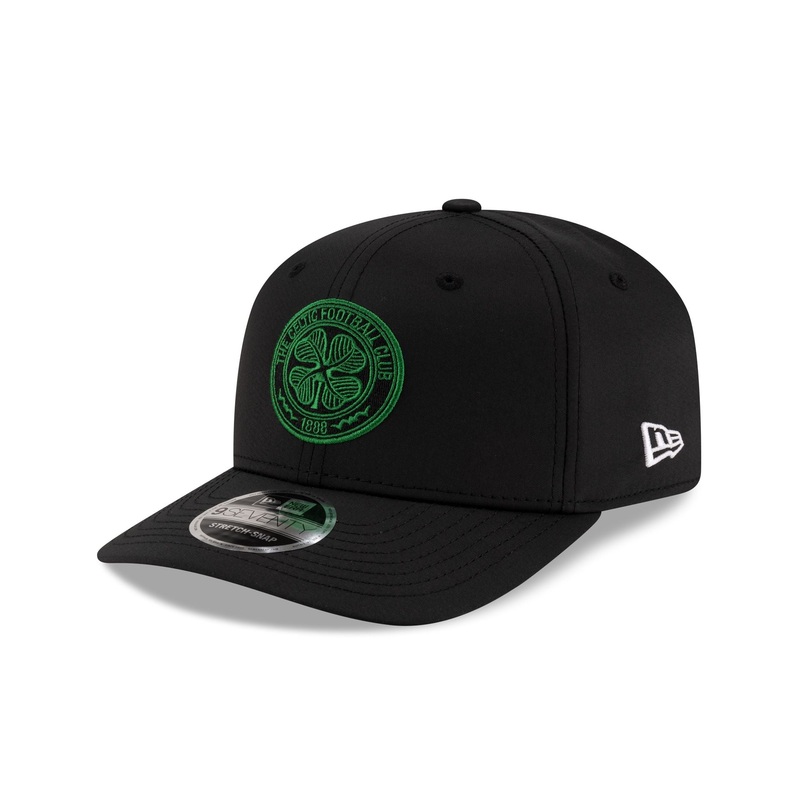 Celtic FC Core Black 9SEVENTY Stretch-Snap Hat One Size