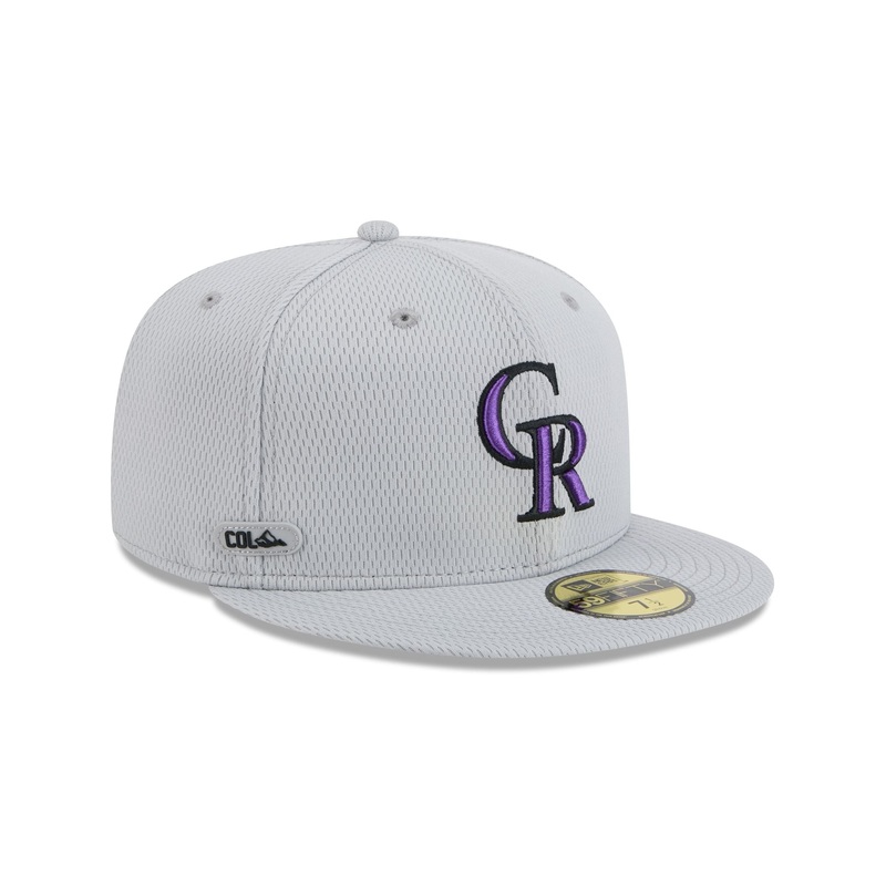 Colorado Rockies 2025 Clubhouse Gray 59FIFTY Fitted Hat 7