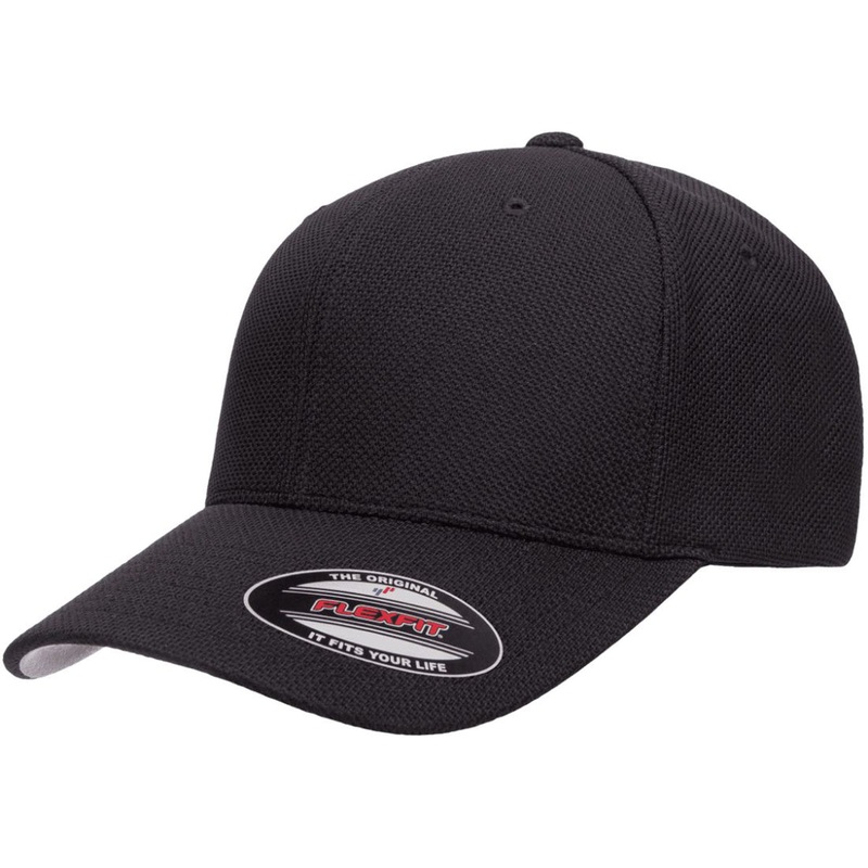 Flexfit Cool & Dry Pique Mesh Cap – 6577CD Black