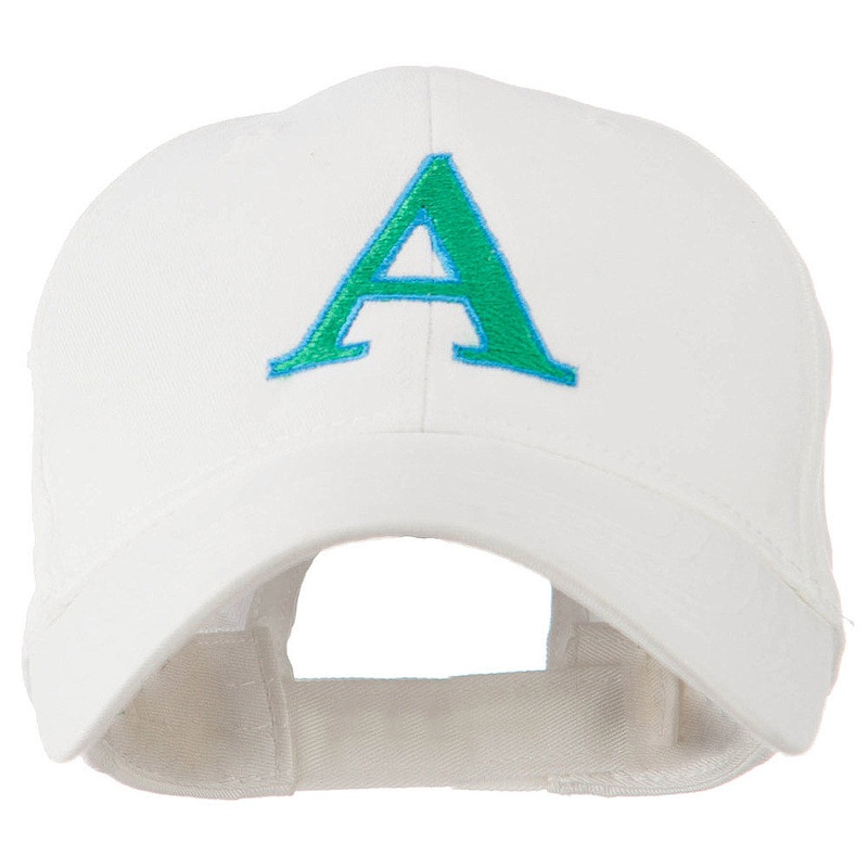 Greek Alphabet Alpha Embroidery Cap White One Size