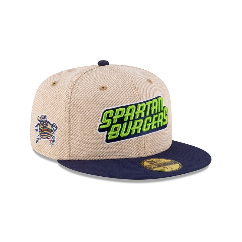 Hub City Spartanburgers Terry Heather Tan 59FIFTY Fitted Hat 7