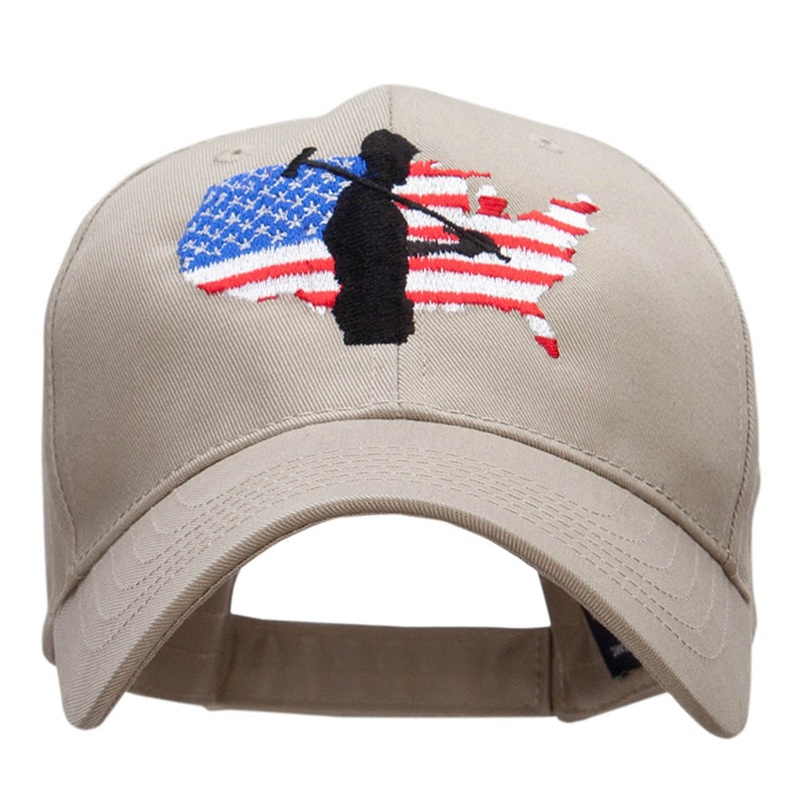 Labor Day Embroidered New Low Profile Organic Cotton Cap Khaki One Size