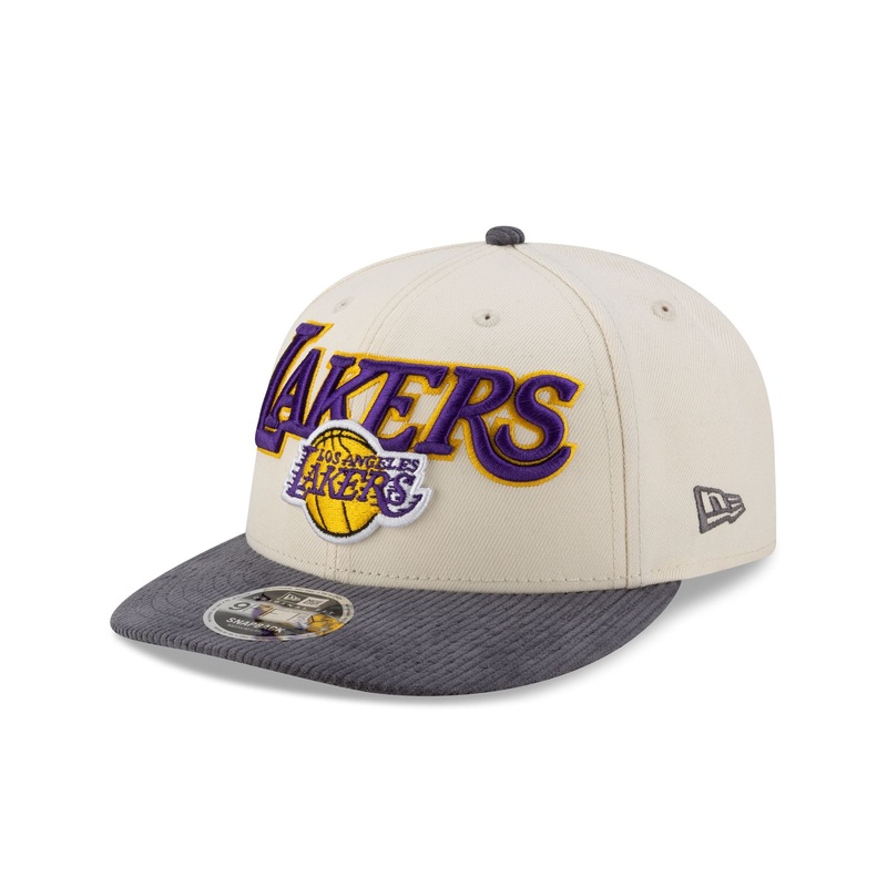 Los Angeles Lakers Cord Visor 9FIFTY Snapback Hat One Size